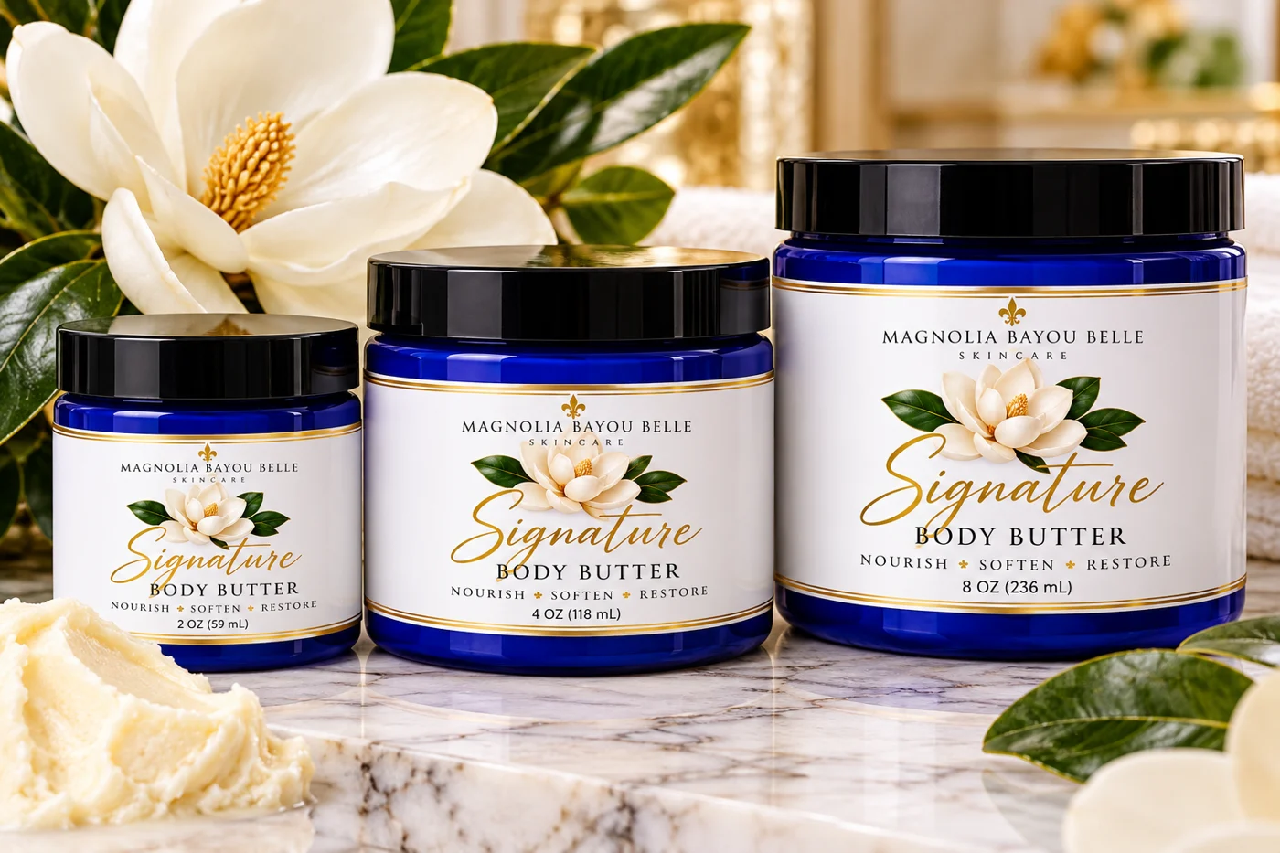 Magnolia Bayou Belle Signature body butters